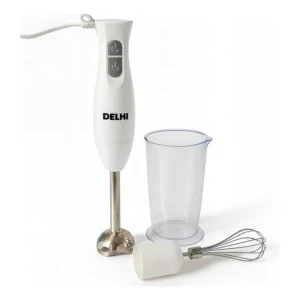 Hogar Licuadora De Mano Mixer 350w Batidor Vaso 700ml Minipimer Color Blanco