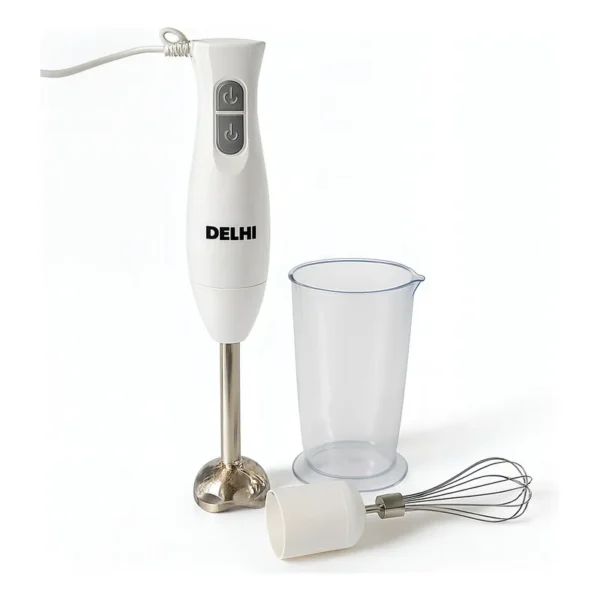 Licuadora De Mano Mixer 350w Batidor Vaso 700ml Minipimer Color Blanco