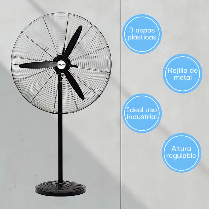 D_Q_NP_676117-MLA89988723924_082025-B Ventilador Industrial 30 Pulgadas 2 En1 Pie/pared Delhi 180w - Image 2