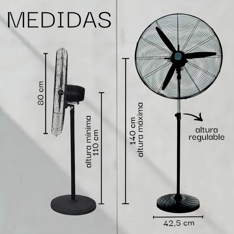 D_Q_NP_732988-MLA89988634598_082025-B Ventilador Industrial 30 Pulgadas 2 En1 Pie/pared Delhi 180w - Image 3