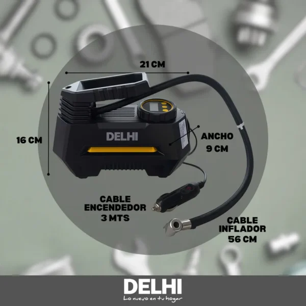 🚘 COMPRESOR DE AUTOS DIGITAL DL-CAR12V - Image 3