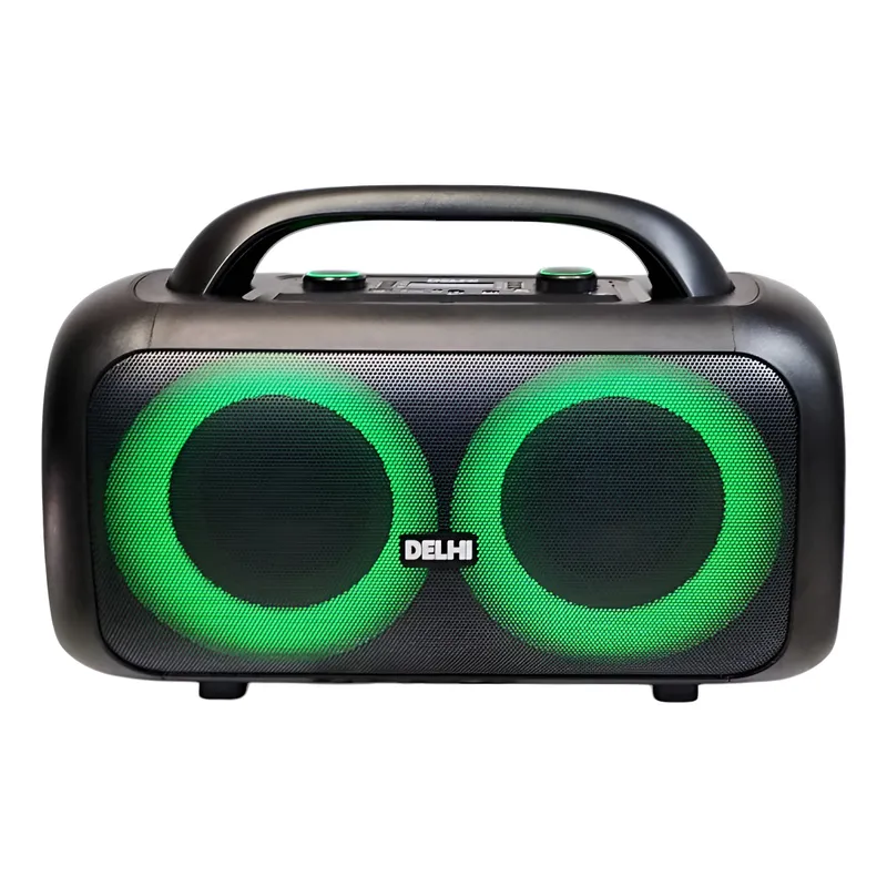 D_Q_NP_948020-MLA94045927148_102025-B Parlante Inalámbrico Aux Bluetooth Fm Delhi 4000w Luces Led Color Negro - Image 5